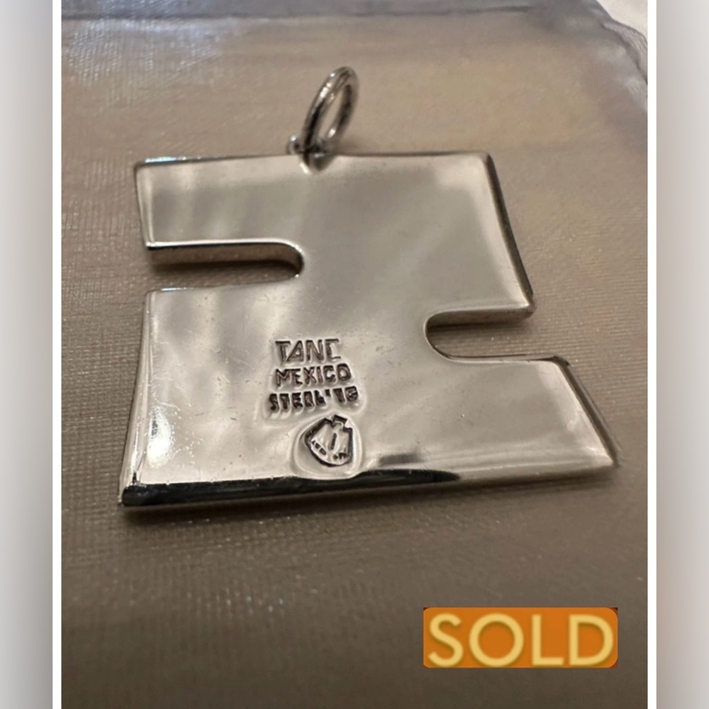 ❌SOLD❌ TANE Rare Vintage Modernist 
Mexico Sterling 925 Large Pendant - 25.68g!!